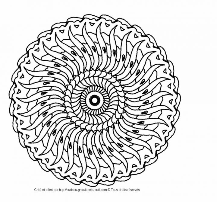 Coloriage Adulte Mandala – Les Beaux Dessins De Meilleurs concernant Mandala À Colorier Et À Imprimer Gratuit