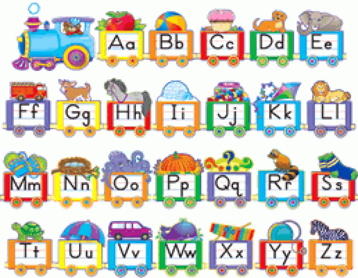 Coloriage Alphabet Train Sur Hugolescargot concernant Jeux Alphabet Maternelle Gratuit
