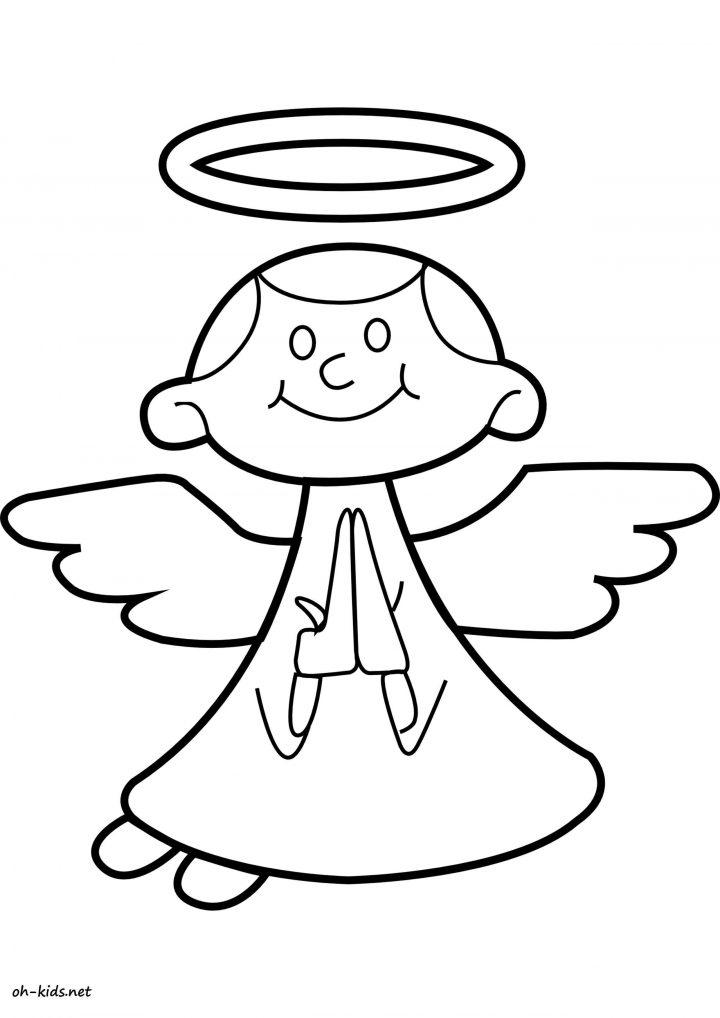 Coloriage Ange – Oh Kids Fr concernant Ange A Colorier