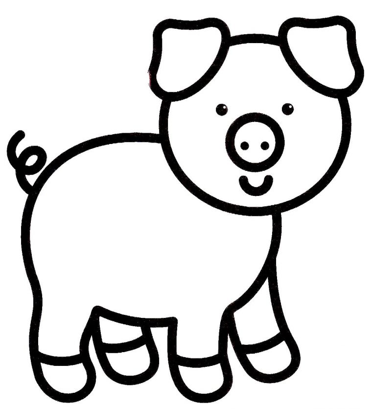 Coloriage Animaux Facile – Tourisme Miramont Tout Coloriage destiné Dessin Cochon A Colorier