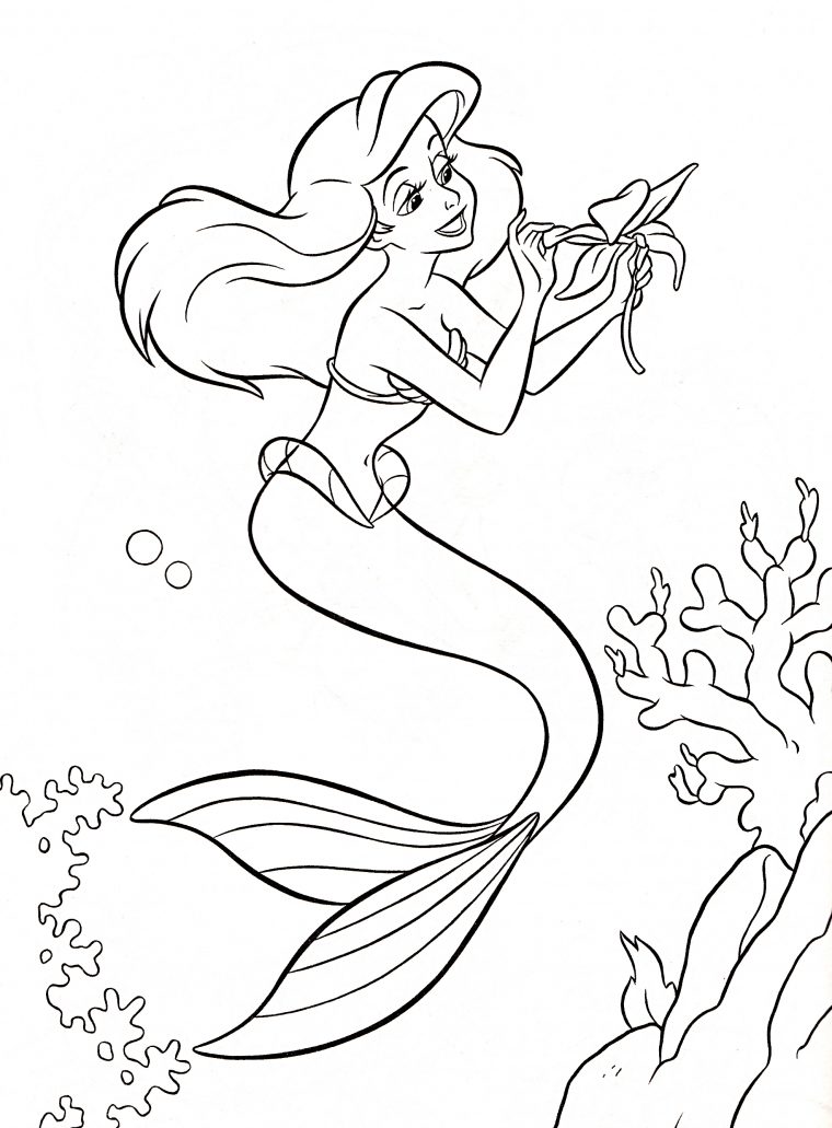 Coloriage Ariel La Petite Sirène À Imprimer encequiconcerne La Petite Sirène À Colorier