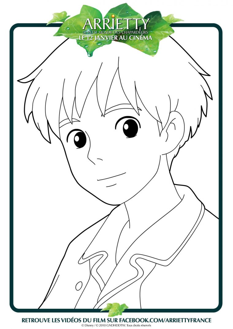 Coloriage Arrietty Le Petit Monde Des Chapardeurs A Imprimer tout Tous Les Coloriages Du Monde