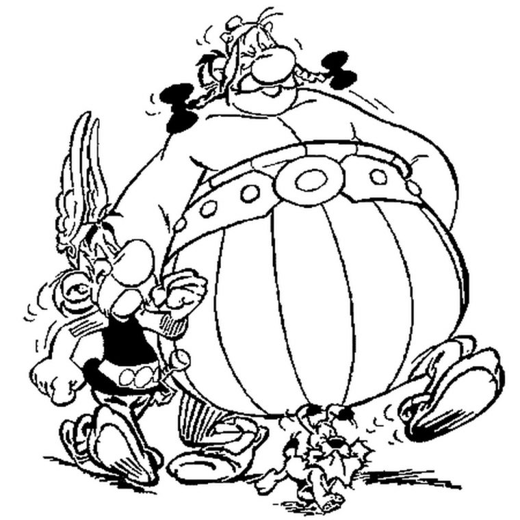 Coloriage Astérix Obélix En Ligne Gratuit À Imprimer intérieur Dessin Chiffre Romain