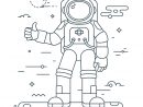 Coloriage Astronaute - Momes serapportantà Coloriage Astronaute