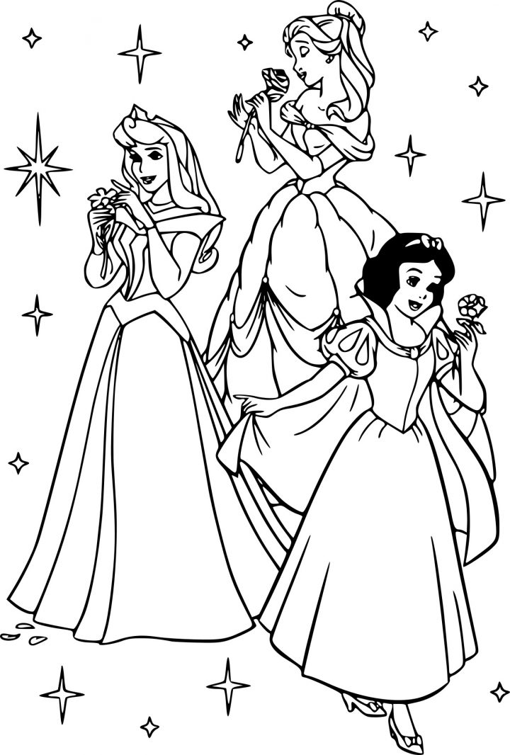 Coloriage Aurore Belle Et Blanche Neige À Imprimer Sur destiné Blanche Neige A Colorier