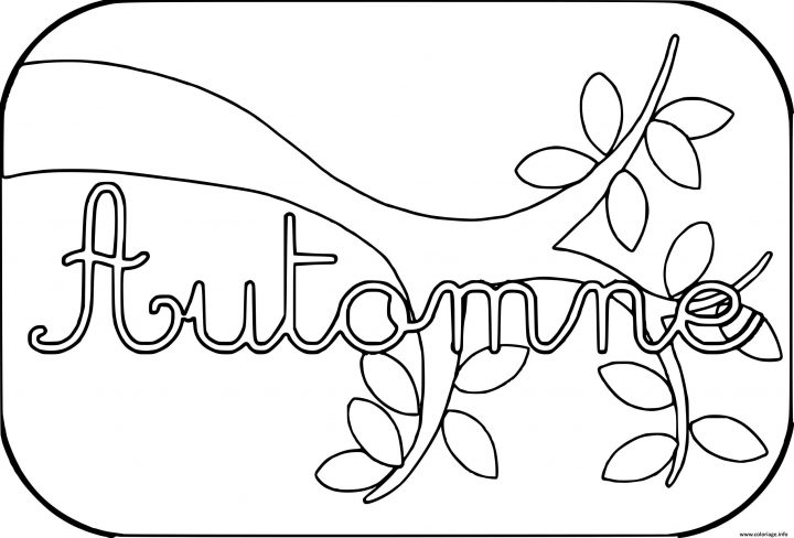 Coloriage Automne Arbre Texte Dessin encequiconcerne Dessin De Feuille D Arbre À Imprimer