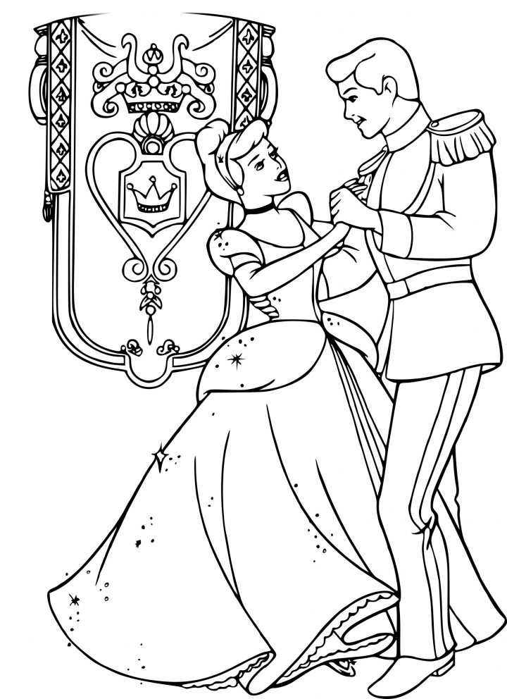 Coloriage Bal Cendrillon À Imprimer Sur Coloriages dedans Cendrillon Dessin A Imprimer