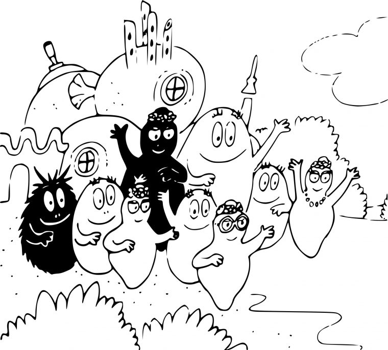 Coloriage Barbapapa À Imprimer à Coloriage Barbapapa À Imprimer Gratuit