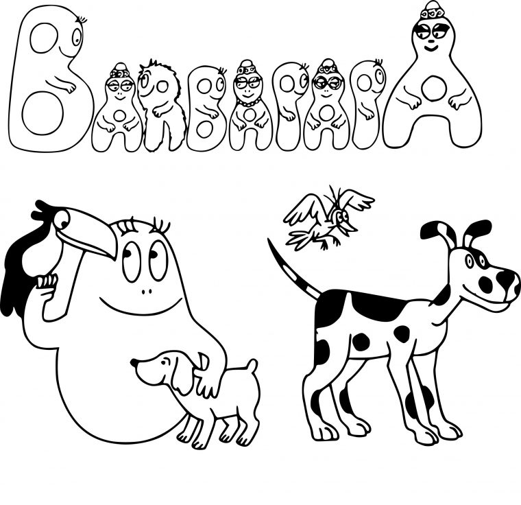 Coloriage Barbapapa Animaux À Imprimer Sur Coloriages tout Coloriage Barbapapa À Imprimer Gratuit