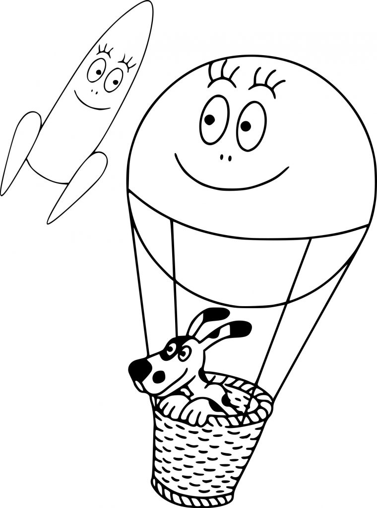 Coloriage Barbapapa Fusée À Imprimer Sur Coloriages à Coloriage Barbapapa À Imprimer Gratuit