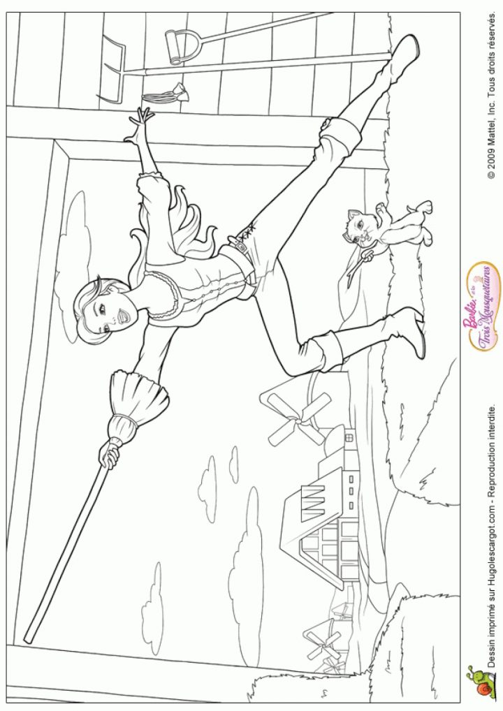 Coloriage Barbie 3Mousquetaires Epee Sur Hugolescargot tout Coloriage D Épée