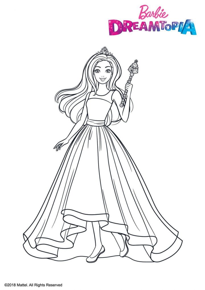 Coloriage Barbie Princesse Arc-En-Ciel – Coloriage Barbie concernant Arc En Ciel A Colorier