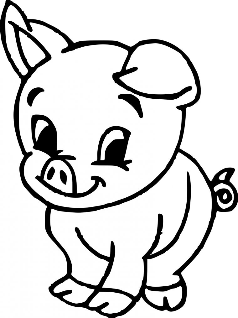 Coloriage Bébé Cochon À Imprimer Sur Coloriages serapportantà Dessin Cochon A Colorier