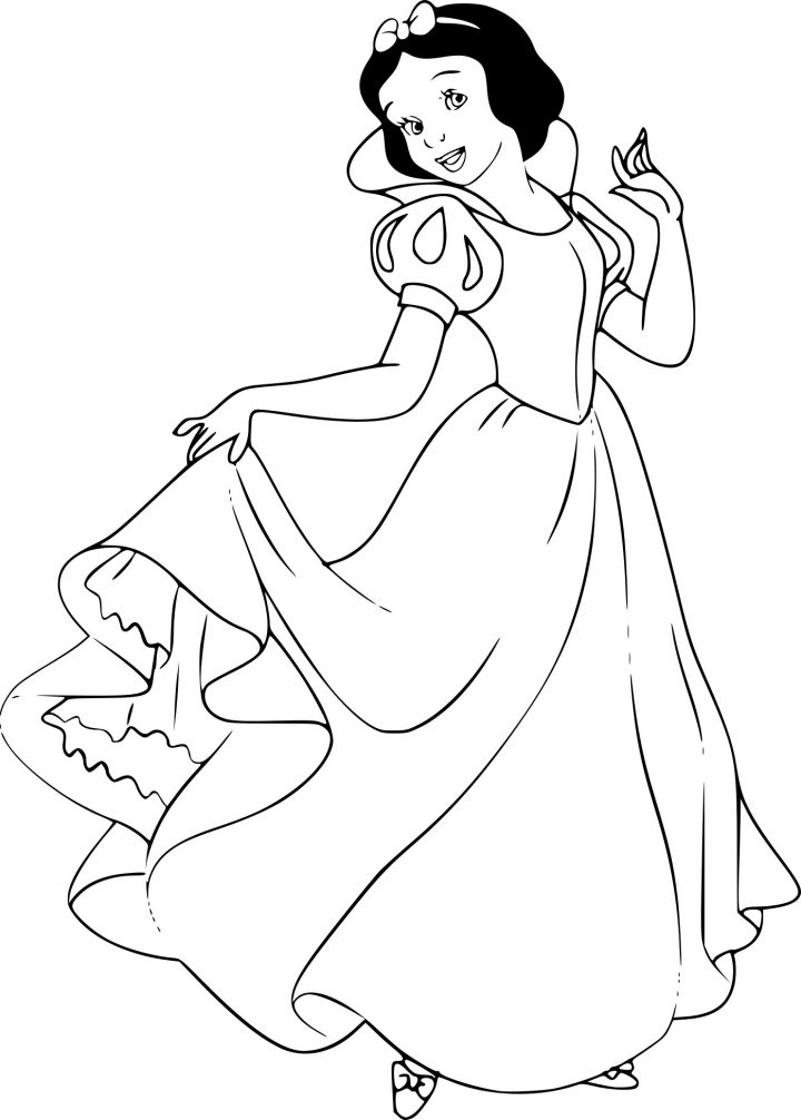 Coloriage Blanche Neige À Imprimer Gratuit avec Blanche Neige À Colorier Et Imprimer