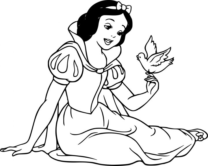 Coloriage Blanche Neige À Imprimer Sur Coloriages dedans Blanche Neige A Colorier