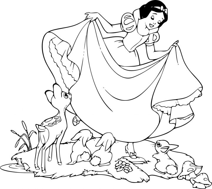 Coloriage Blanche Neige Dessin À Imprimer Sur Coloriages concernant Blanche Neige A Colorier