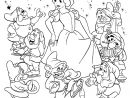 Coloriage Blanche Neige Et Les 7 Nains Film Disney Dessin pour Coloriage De Blanche Neige À Imprimer