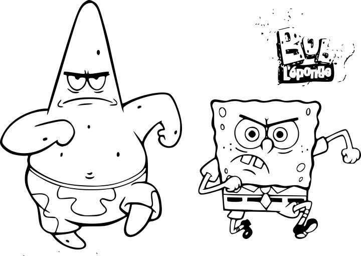 Coloriage Bob L'éponge Et Patrick Dessin À Imprimer Sur avec Image Bob L Éponge A Imprimer