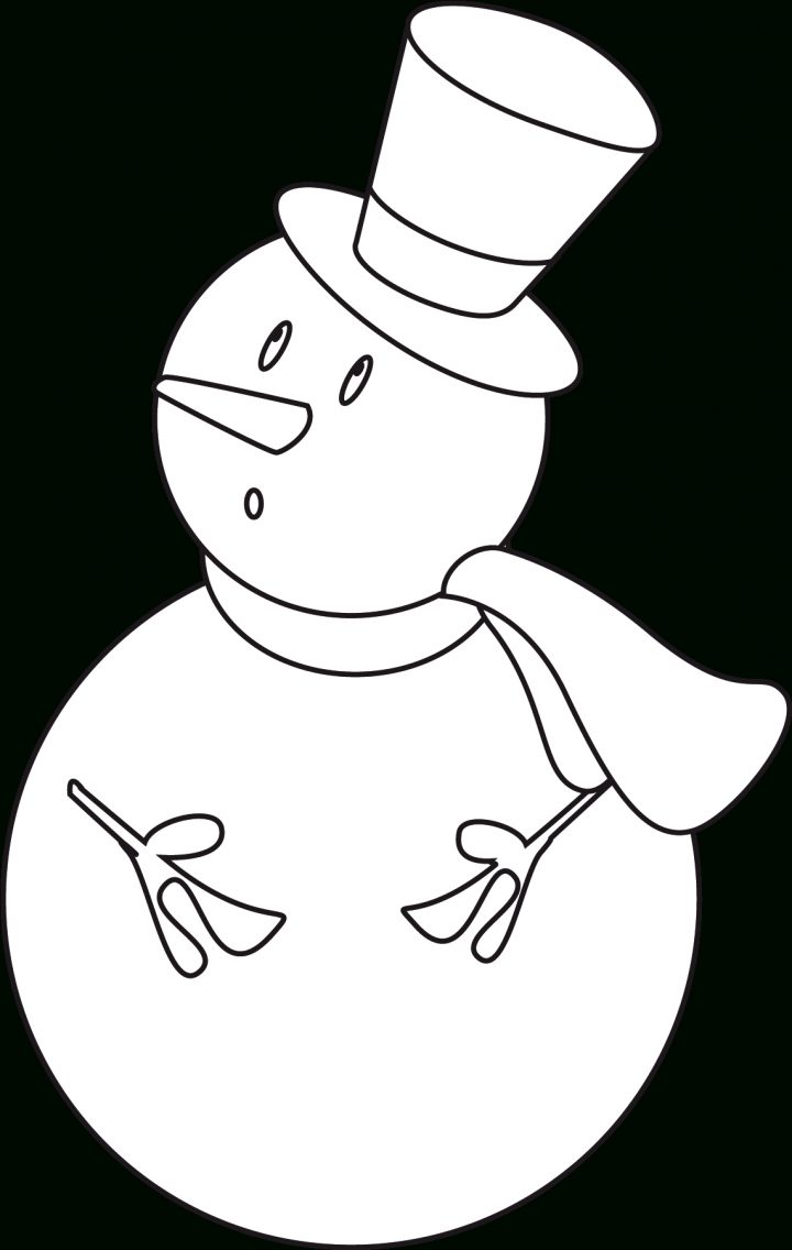 Coloriage Bonhomme De Neige – Bonhomme De Neige À Imprimer serapportantà Dessin Bonhomme De Neige A Imprimer