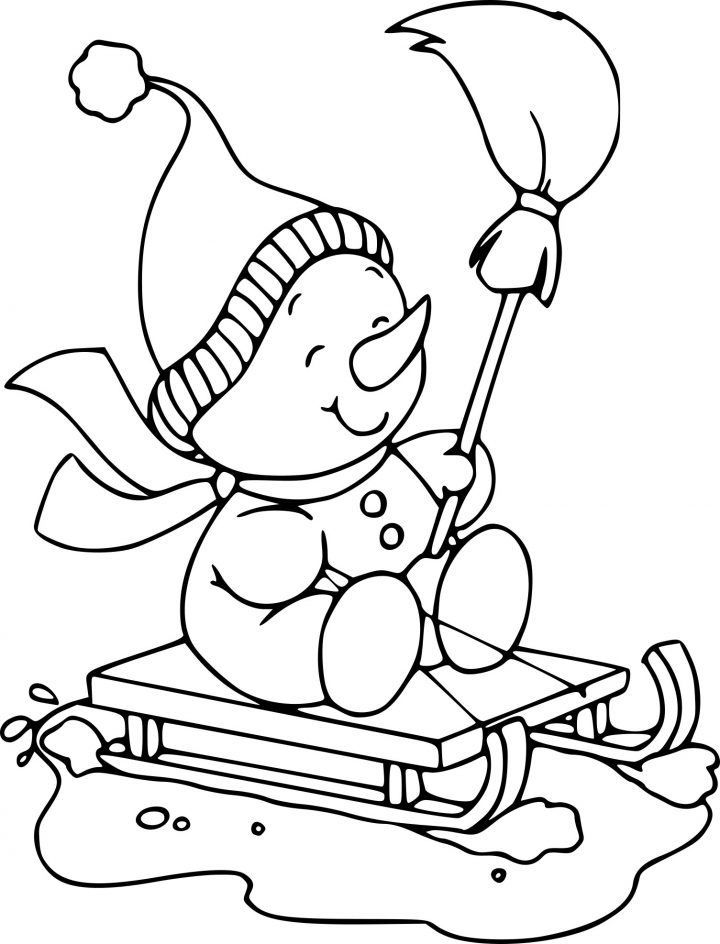 Coloriage Bonhomme De Neige Et Dessin À Imprimer destiné Dessin Bonhomme De Neige A Imprimer