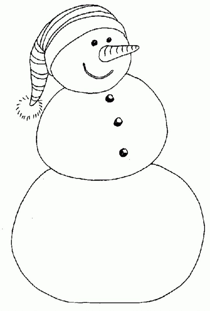 Coloriage Bonhomme De Neige Pour Noël À Imprimer Sur dedans Dessin Bonhomme De Neige A Imprimer