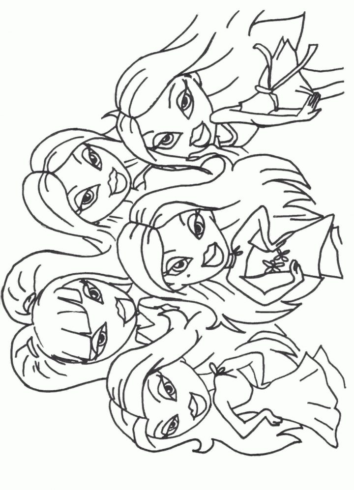 Coloriage Bratz 2 | 321 Coloriage encequiconcerne Bratz Dessin