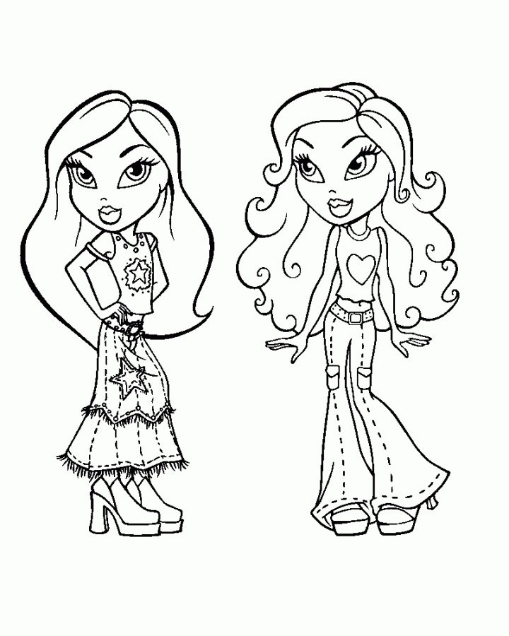 Coloriage Bratz 25 intérieur Bratz Dessin