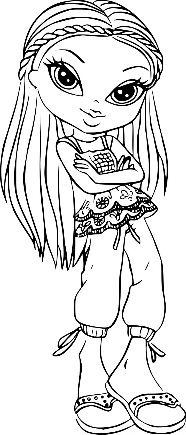 Coloriage Bratz Kidz À Imprimer concernant Bratz Dessin