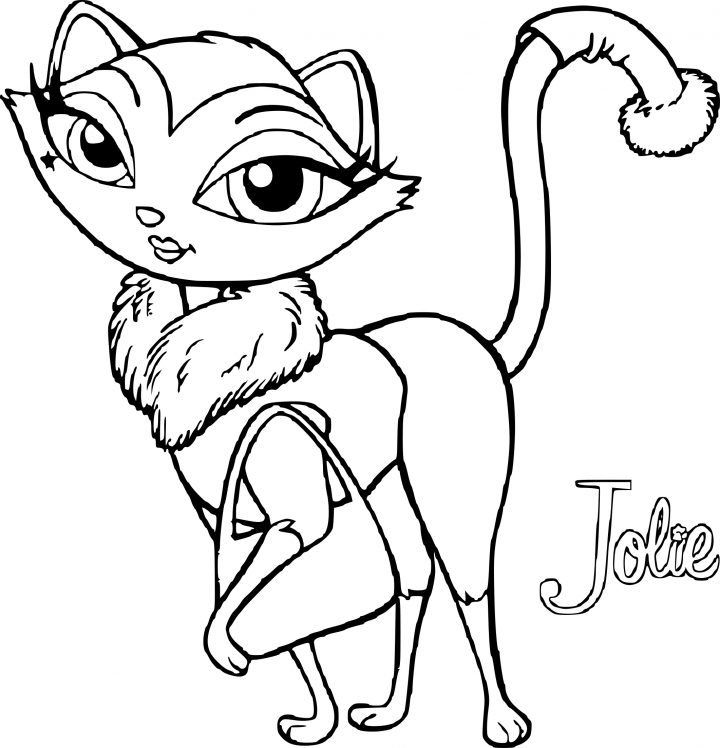 Coloriage Bratz Petz Jolie À Imprimer destiné Bratz Dessin