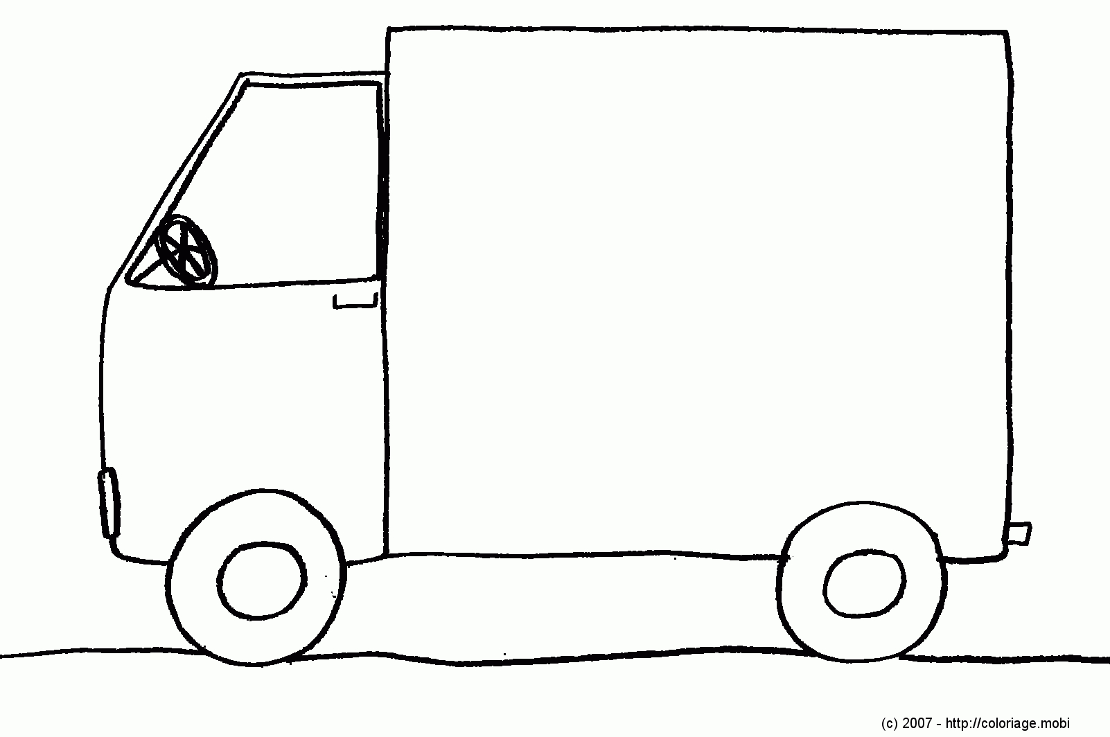 Coloriage Camion - Les Beaux Dessins De Transport À Imprimer concernant Dessin D Un Camion