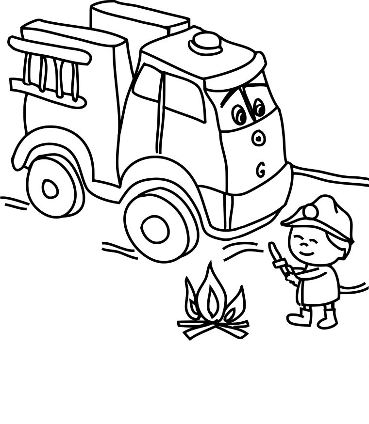 Coloriage Camion Pompier Dessin À Imprimer Sur Coloriages encequiconcerne Coloriage Pompier A Imprimer Gratuit