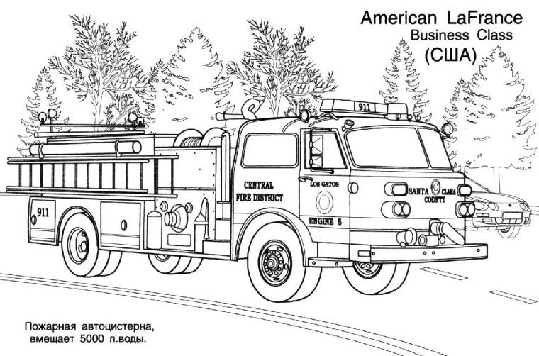 Coloriage Camion Pompier – Les Beaux Dessins De Transport À tout Coloriage Pompier A Imprimer Gratuit