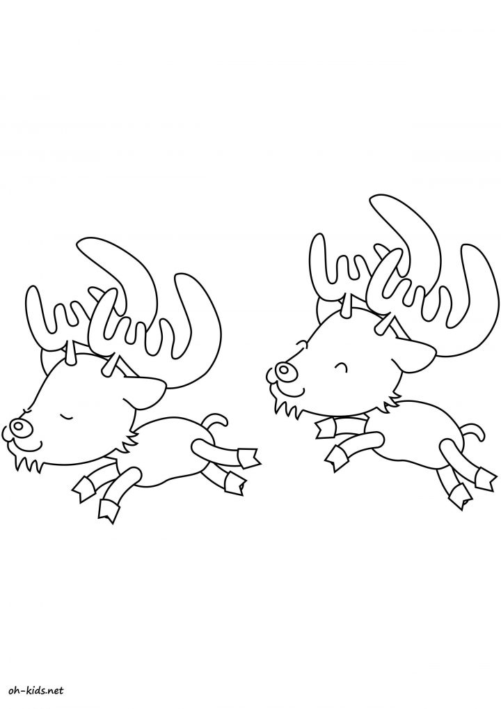 Coloriage Caribou – Oh Kids Fr serapportantà Caribou Dessin