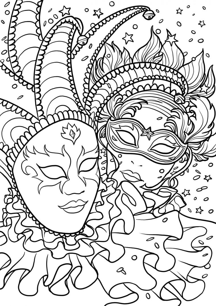 Coloriage Carnaval | Coloriage Carnaval, Coloriage, Dessin tout Coloriage De Carnaval A Imprimer Gratuit