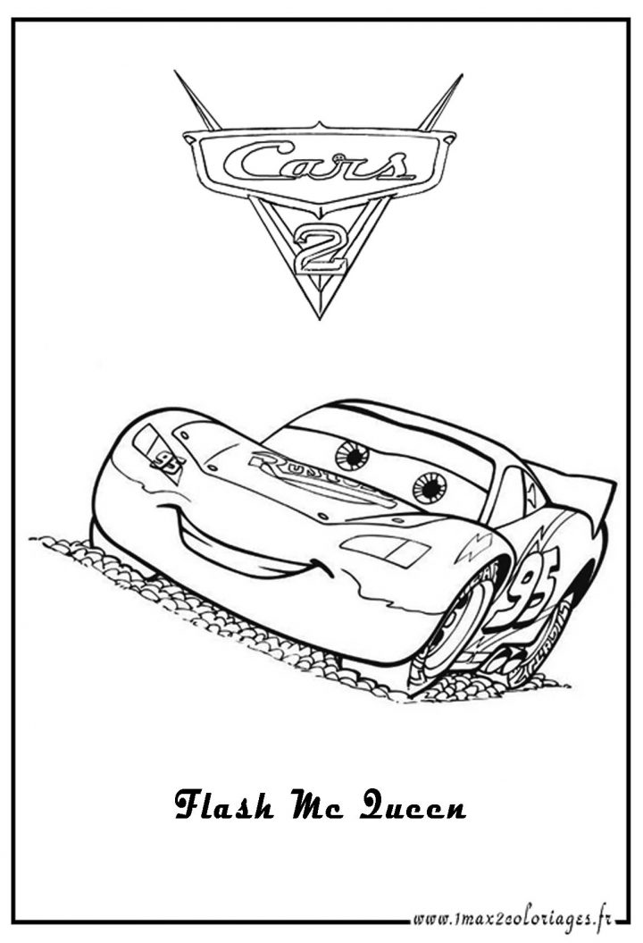 Coloriage Cars Flash Mcqueen – Les Beaux Dessins De concernant Coloriage De Flash Mcqueen