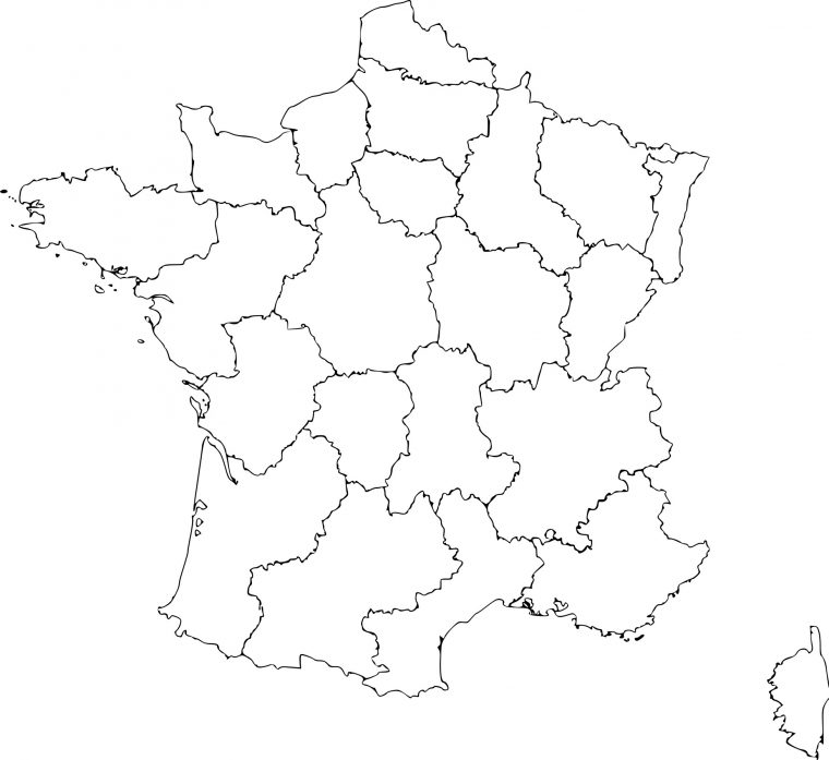 Coloriage Carte De La France À Imprimer Sur Coloriages dedans Carte De France A Imprimer