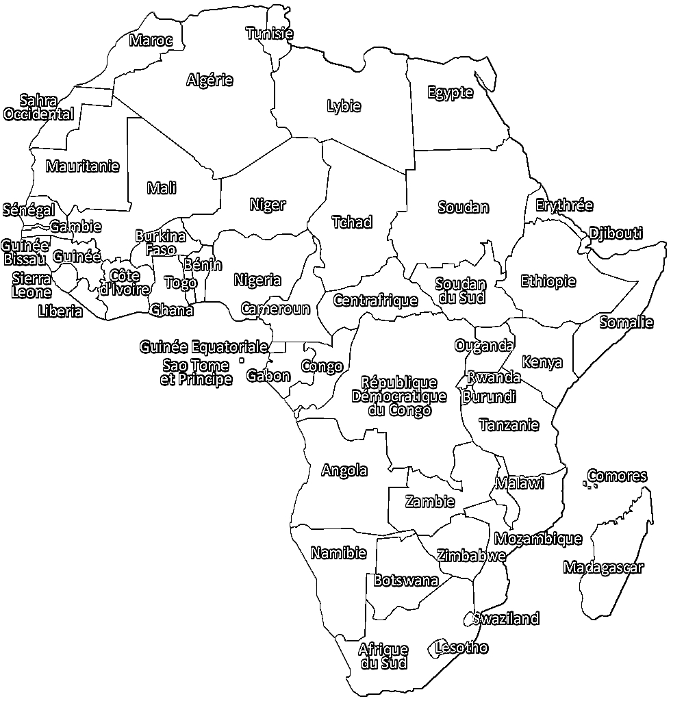 Coloriage Carte De L'afrique À Imprimer - Afrocaneo serapportantà Coloriage Afrique À Imprimer