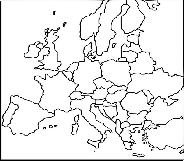 Coloriage Carte De L'europe À Imprimer Sur Coloriages encequiconcerne Carte D Europe À Imprimer