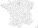Coloriage Carte Des Departements De France Dessin avec Carte De France Avec Département À Imprimer