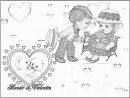 Coloriage Carte St Valentin 1 À Imprimer Pour Les Enfants concernant Dessin Pour La Saint Valentin