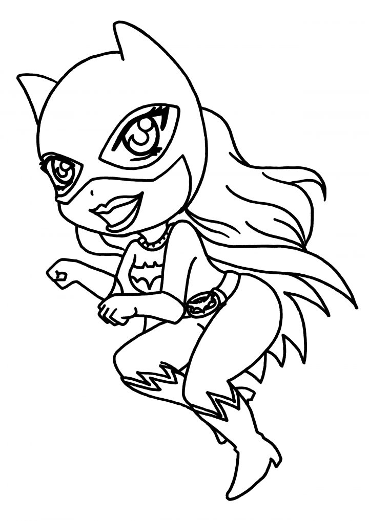 Coloriage Catwoman Enfant À Imprimer Sur Coloriages avec Masque De Catwoman A Imprimer