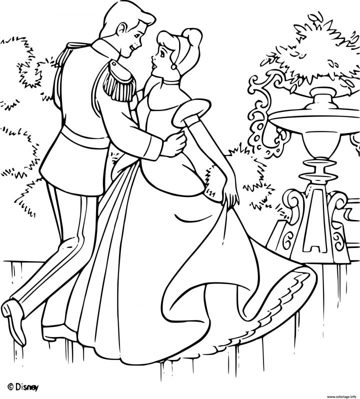 Coloriage Cendrillon 2 Une Vie De Princesse Disney Dessin avec Cendrillon Dessin A Imprimer