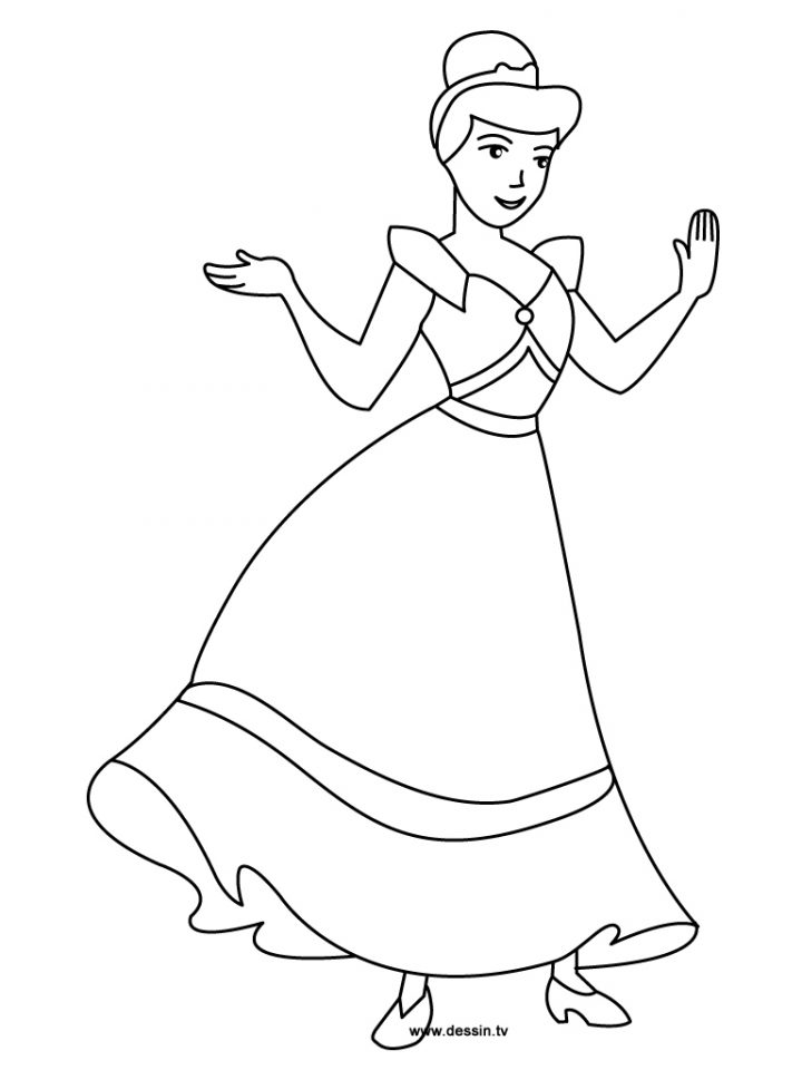 Coloriage Cendrillon – Les Beaux Dessins De Disney À avec Cendrillon À Colorier