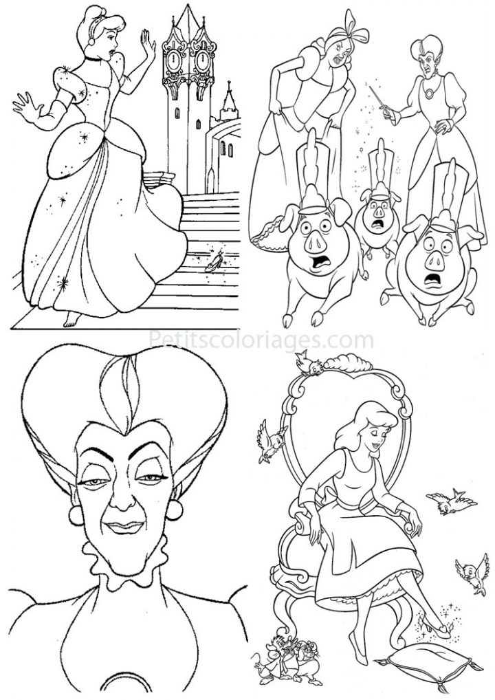 Coloriage Cendrillon – Les Beaux Dessins De Disney À intérieur Cendrillon À Colorier