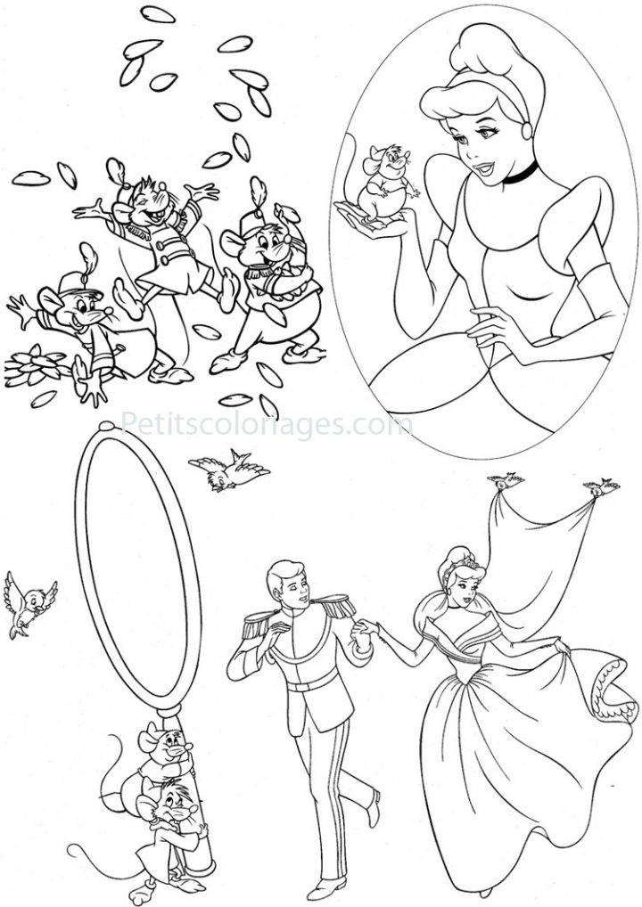 Coloriage Cendrillon – Les Beaux Dessins De Disney À intérieur Cendrillon À Colorier