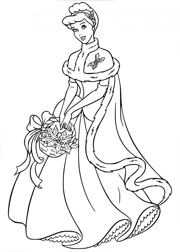 Coloriage Cendrillon Noel À Imprimer Sur Coloriages avec Cendrillon Dessin A Imprimer