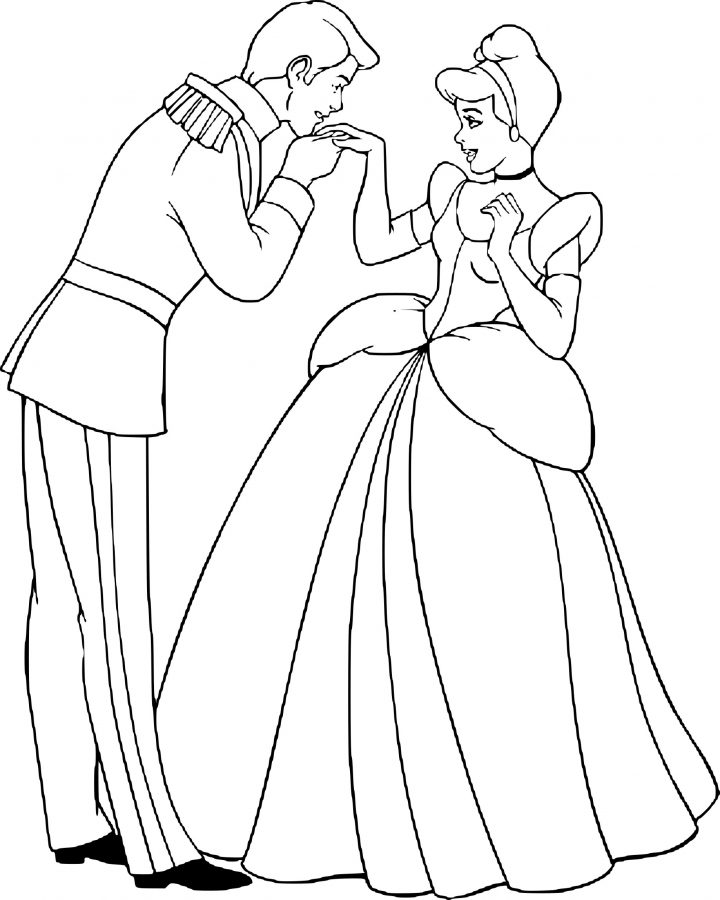 Coloriage Cendrillon Prince À Imprimer Sur Coloriages serapportantà Cendrillon À Colorier