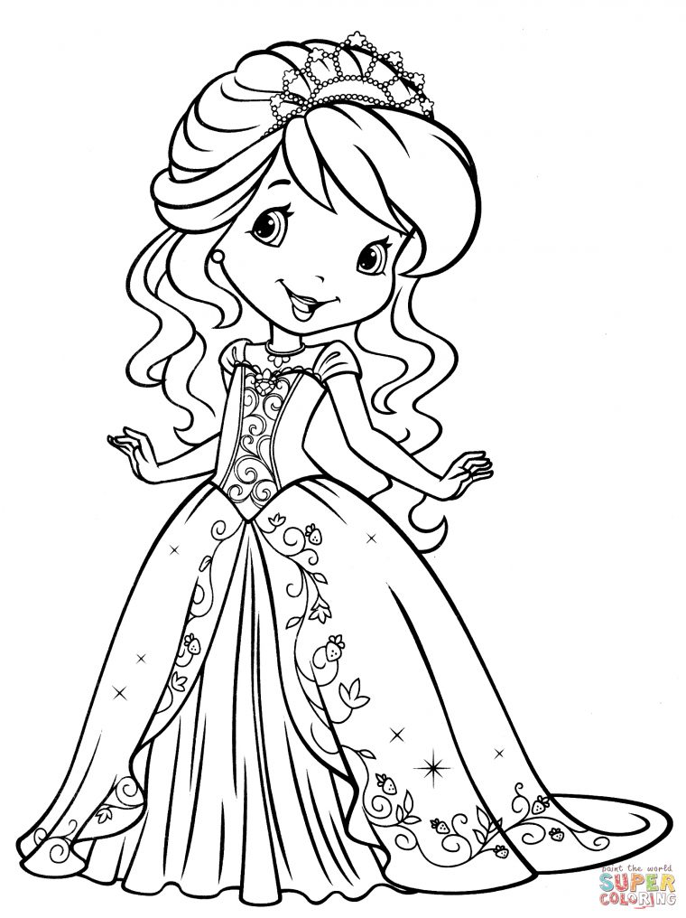 Coloriage – Charlotte Aux Fraises | Coloriages À Imprimer avec Charlotte Au Fraise Coloriage