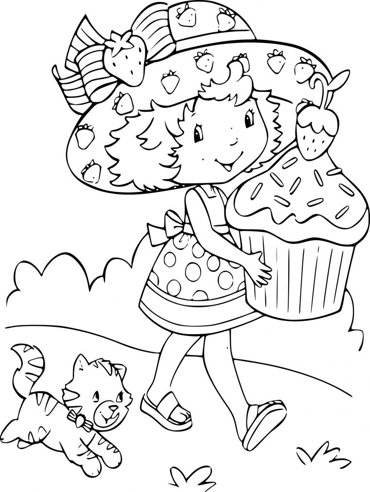 Coloriage Charlotte Aux Fraises Princesse À Imprimer Sur dedans Charlotte Au Fraise Coloriage