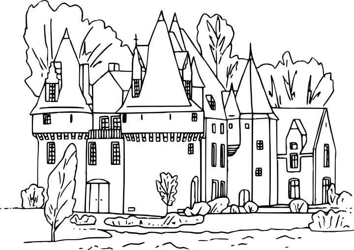 Coloriage Chateau Fort Dessin À Imprimer Sur Coloriages à Image De Chateau Fort A Imprimer